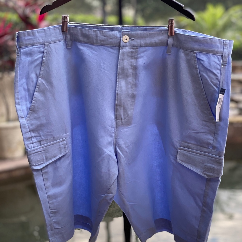 Sean John Mens Linen Blend Pocket‎ Shorts